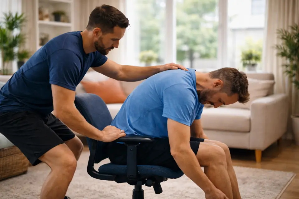 Nuque raide au bureau : exercices pour soulager rapidement