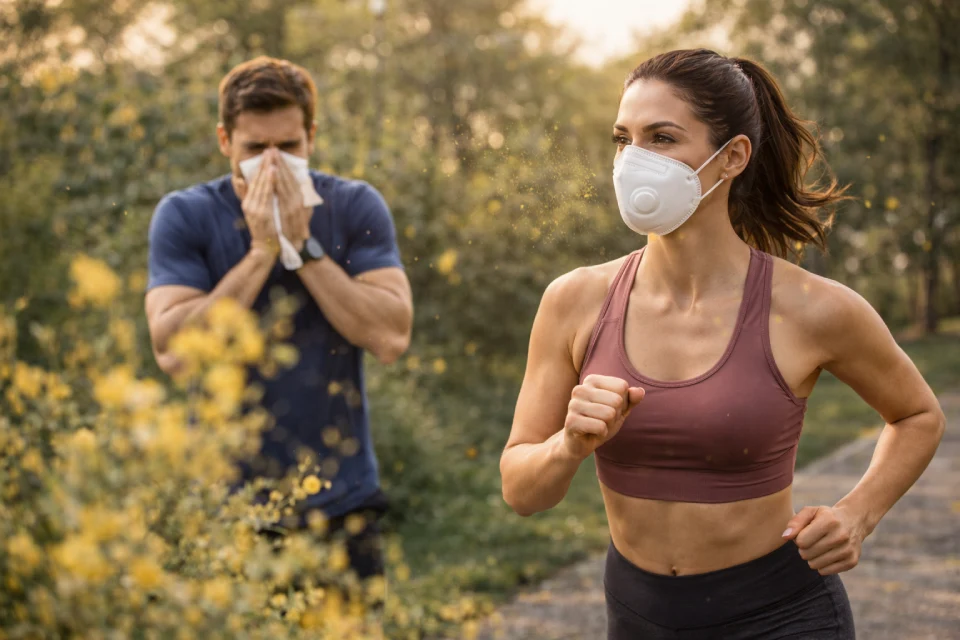 Faire du sport avec allergie au pollen