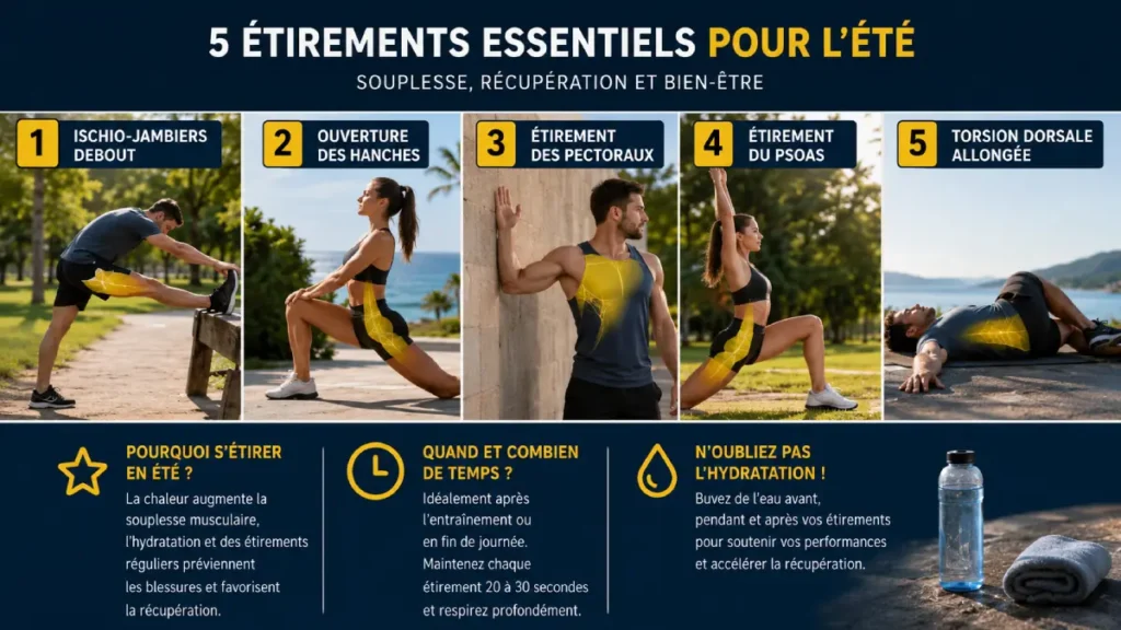 Programme stretching été : gagnez en souplesse cet été