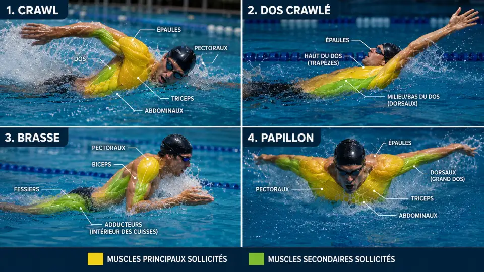 Se muscler avec la natation : programme et conseils pratiques