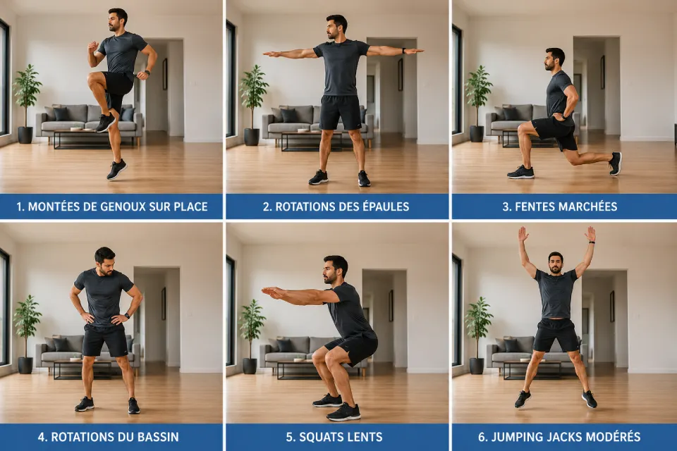 Échauffement avant le sport : routine complète en 10 minutes
