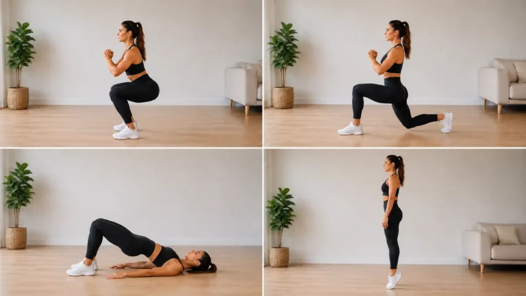 Exercices de jambes à domicile : programme complet sans matériel