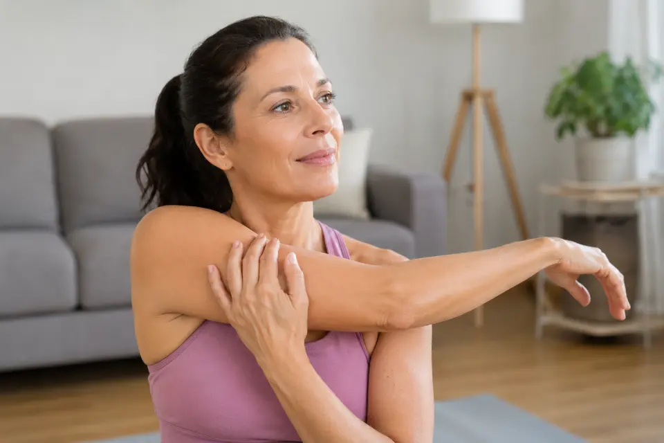 Octobre Rose et sport : exercices doux à domicile pour retrouver de l'énergie